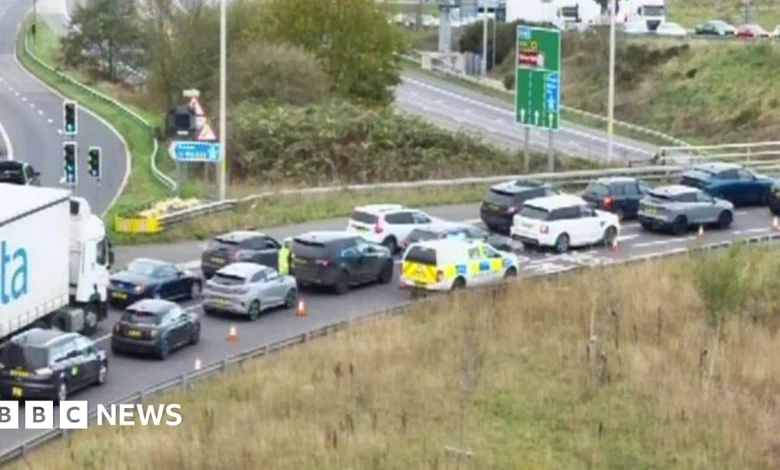 M6 crash in Cheshire closed in both directions after crash