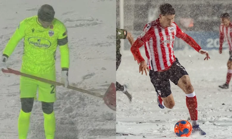 MLS Wants Winter Soccer? Canadian Premier League Final Had Insane Bicycle Kick in Blizzard