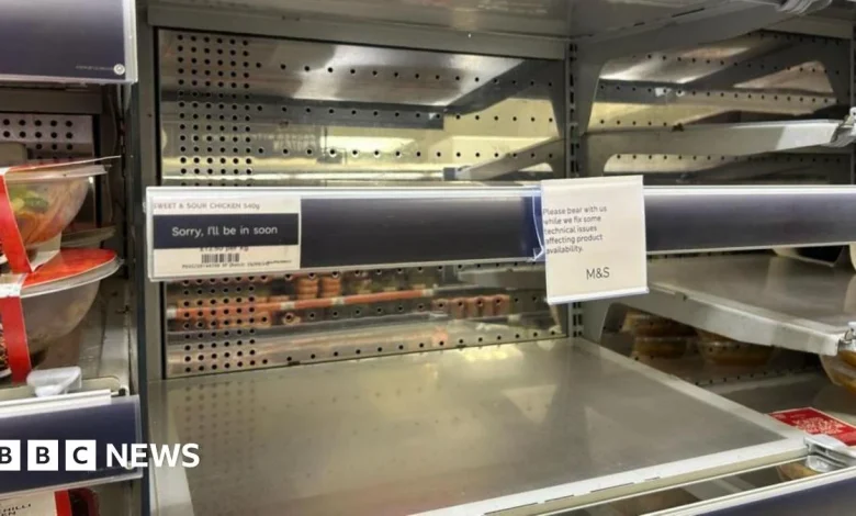 M&S profits almost wiped out after cyber hack left shelves empty