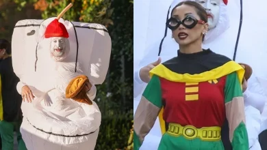Macaulay Culkin Dresses As a Giant Toilet & Wife Brenda Song Goes as Robin for Halloween 2025