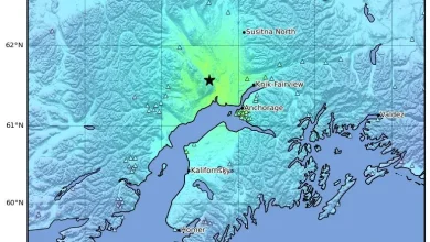 Magnitude 6.1 - 26 miles SW of Willow