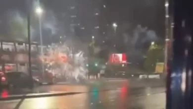 Major UK city turned Halloween 'warzone' as fireworks shot at police and pedestrians