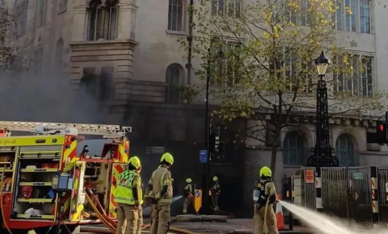 Major fire breaks out in underground tunnel in London sparking road closures