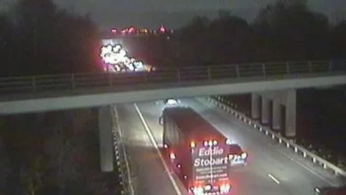 Major motorway shut in both directions after crash as emergency services rush to scene