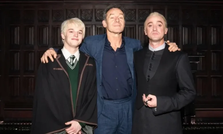 Malfoys Reunite: Jason Isaacs, Tom Felton at Broadway's Harry Potter