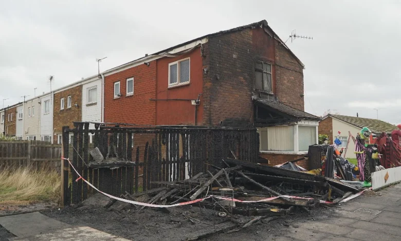 Man 'heartbroken' after Halloween display destroyed by fire | ITV News