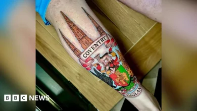 Man travels 4,500 miles from the US to UK for a Coventry tattoo