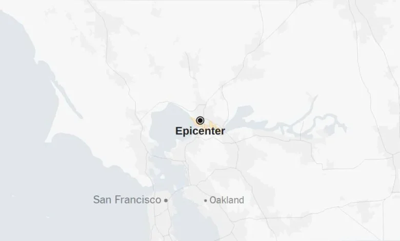 Map: 3.5-Magnitude Earthquake Strikes the San Francisco Bay Area