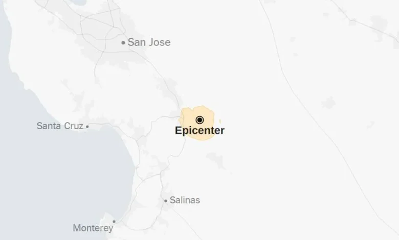 Map: 4.0-Magnitude Earthquake Shakes Northern California