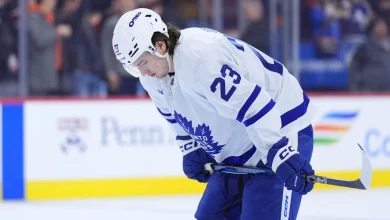 Maple Leafs' Knies to miss Blues game with injury
