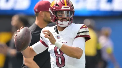 Marcus Mariota injury update is bad news for Commanders with Jayden Daniels already out, Josh Johnson backup