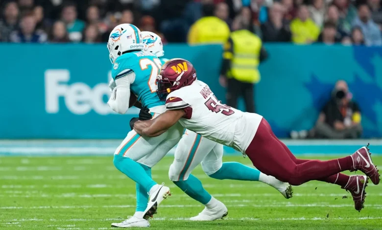 Marcus Mariota throws overtime interception, setting up Dolphins’ game-winning field goal