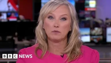 Martine Croxall broke rules over 'pregnant people' facial expression, BBC says