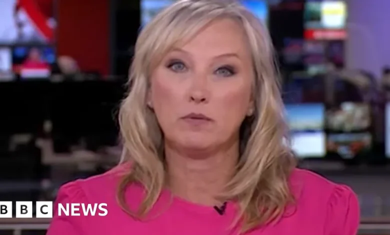 Martine Croxall broke rules over 'pregnant people' facial expression, BBC says