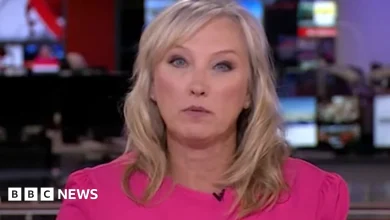 Martine Croxall broke rules over 'pregnant people' facial expression, BBC says