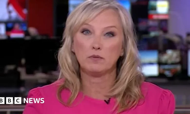 Martine Croxall broke rules over 'pregnant people' facial expression, BBC says