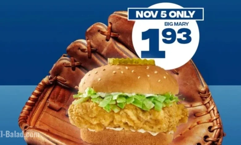 Mary Brown’s Offers $1.93 Big Mary for One Day Only