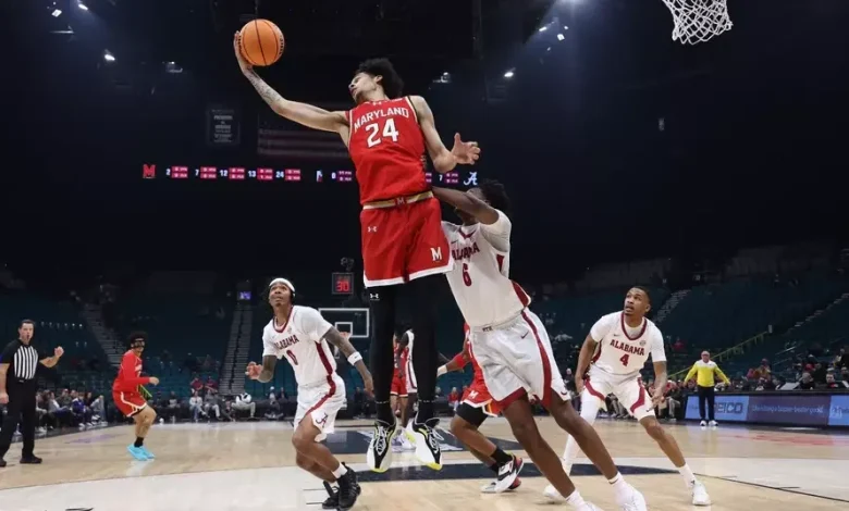 Maryland men’s basketball’s slow start leads to 105-72 shellacking by No. 8 Alabama