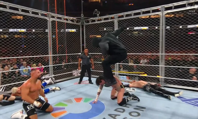 Masked Superstar (Seth Rollins?) Attacks CM Punk To Help Paul Heyman's Team Win WarGames Match