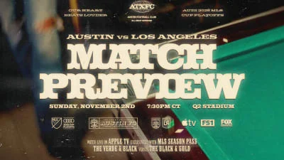 Match Preview Presented by Lexus: Austin FC vs. LAFC | November 2, 2025