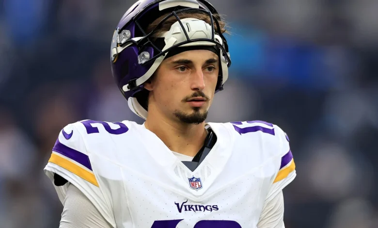 Max Brosmer will start for Vikings, J.J. McCarthy has not cleared concussion protocol