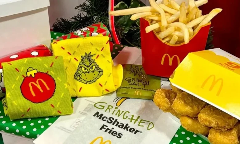 McDonald's unveils Christmas menu with 'sensational' new burger and Grinch 'adult Happy Meal'