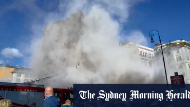 Medieval tower in Rome partially collapses, trapping worker