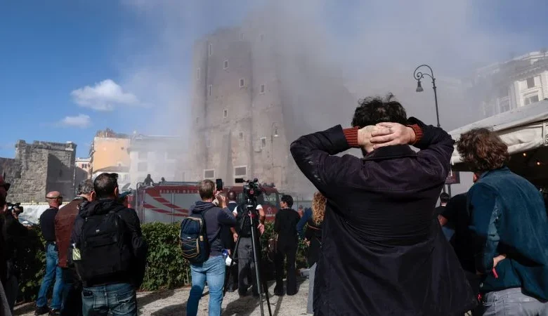 Medieval tower partially collapses in Rome, badly injuring one worker and trapping another