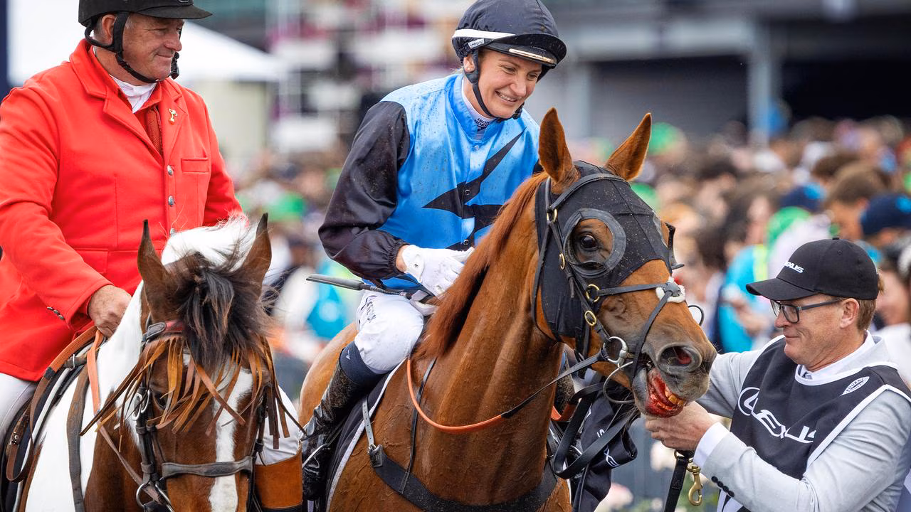 Melb Cup winner examined over bloody photo