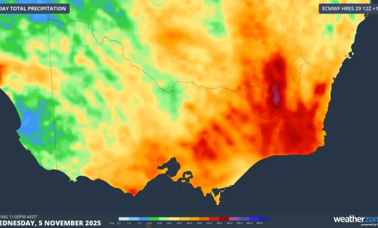 Melbourne Cup 2025 weather: Rain and wintry temperatures in Melbourne on Monday, Tuesday