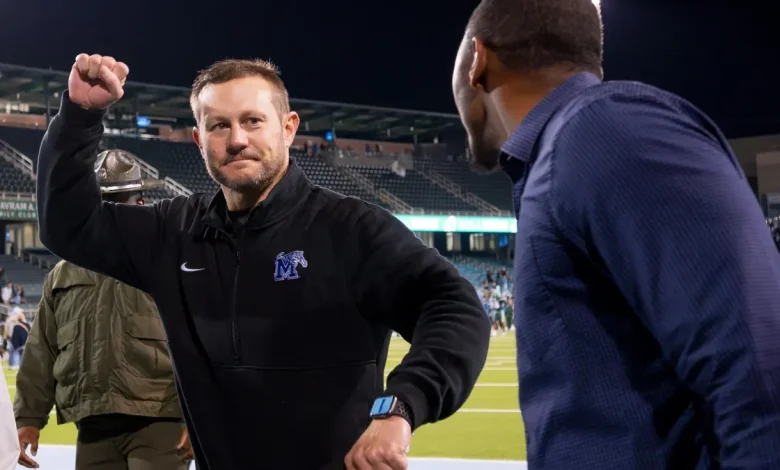 Memphis football coach Ryan Silverfield leaving for Arkansas, per reports