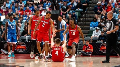 Men's Hoops Upset Bid Falls Short Against No. 9 BYU, 83-79 - University of Dayton Athletics