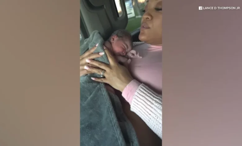 Mercedes Wells gives birth on side of road after being discharged from Franciscan Health Crown Point, Indiana: family