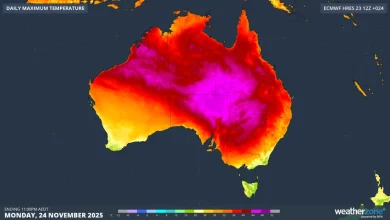 Mercury tops 45°C in three states as Victoria hits 40°C for first time this spring
