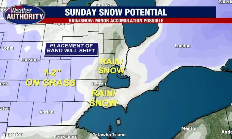 Metro Detroit weather: Some rain Friday before chance of snow this weekend