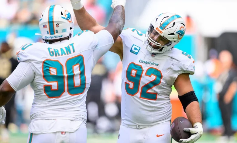 Miami Dolphins come off bye week with narrow home win against New Orleans, beating Saints 21-17