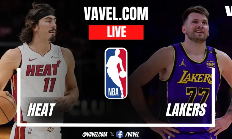 Miami Heat vs Los Angeles Lakers LIVE Score Updates in NBA Game