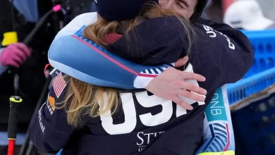 Mikaela Shiffrin's fiancé back after months of surgeries, setbacks