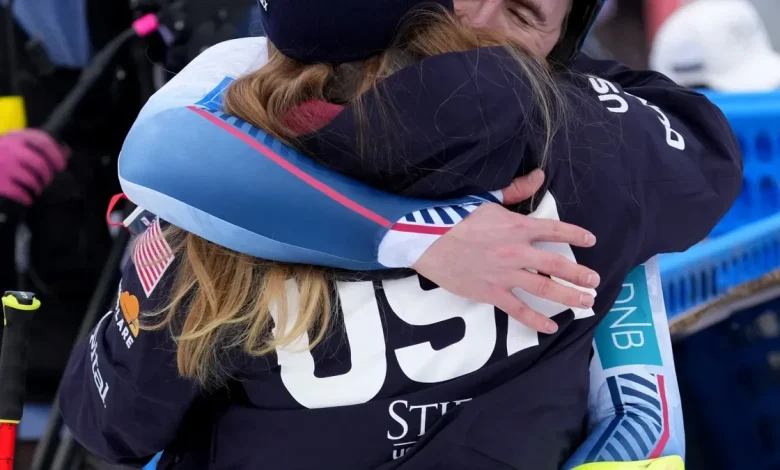 Mikaela Shiffrin's fiancé back after months of surgeries, setbacks