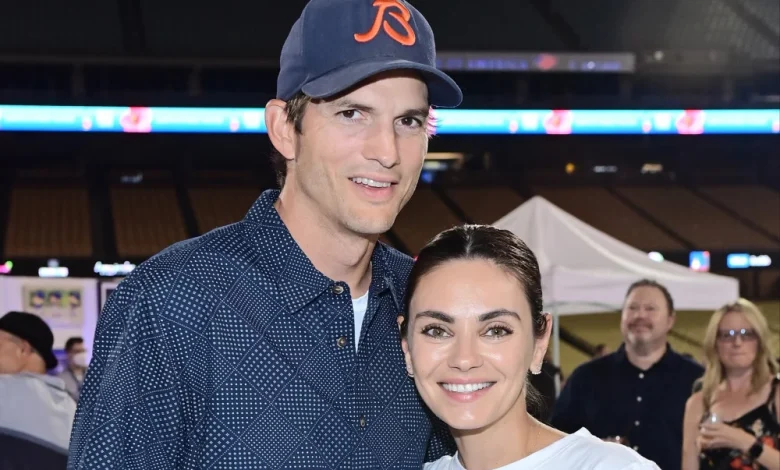 Mila Kunis and Ashton Kutcher 'tag team' work around kids