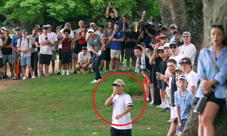 Min Woo Lee stalks the field as 'ridiculous' shot out of the rough leaves young fan in awe