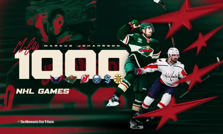 Minnesota Wild Forward Marcus Johansson Scheduled to Play 1,000th NHL Game Tonight