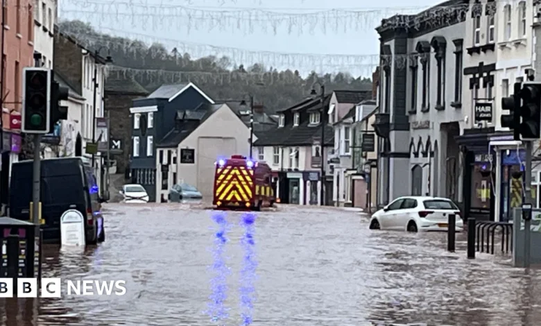 Monmouth floods prompts 'danger to life' warnings and evacuations