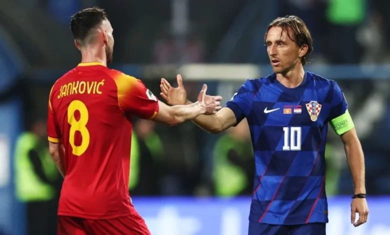 Montenegrin fans stood up to greet the legendary Luka Modric