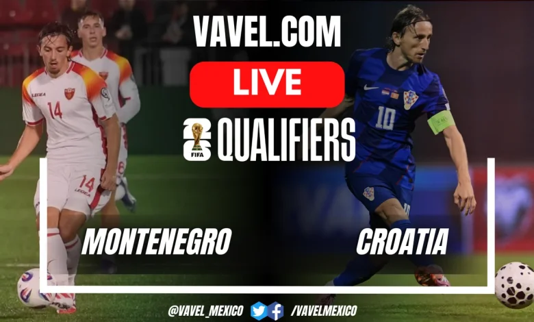 Montenegro vs Croatia LIVE Score Updates in 2026 World Cup Qualifiers Match