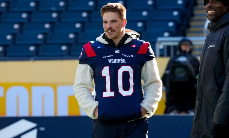 Montreal QB Davis Alexander finds it ‘hilarious’ Riders think he’s playing up hamstring injury