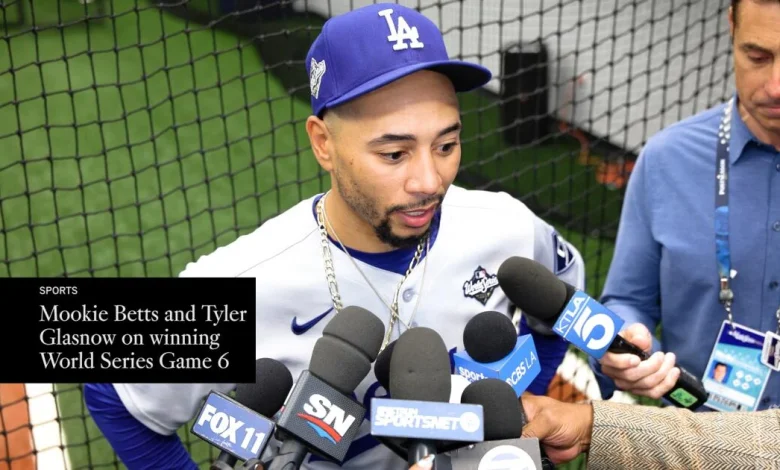 Mookie Betts and Tyler Glasnow on winning World Series Game 6