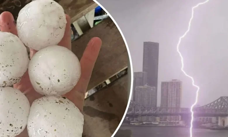 More severe thunderstorms forecast to hammer south-east Queensland after multiple injured by giant hailstones