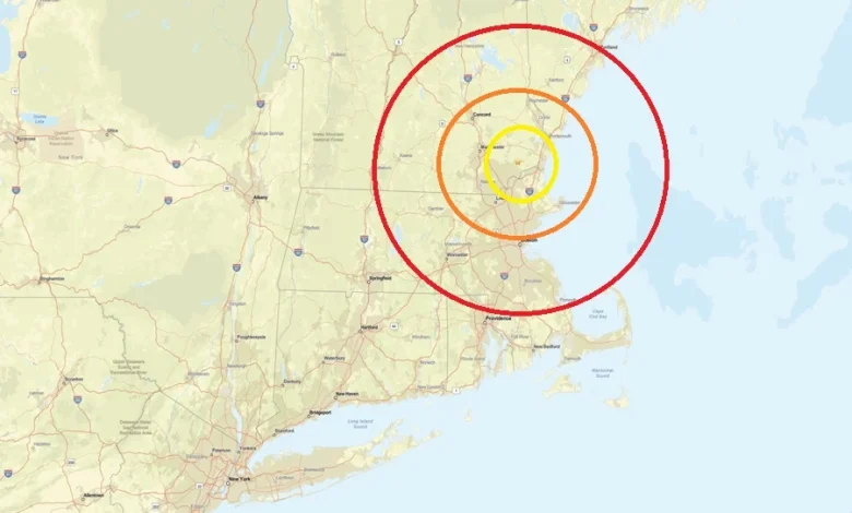 Morning Earthquake in New Hampshire near Massachusetts Border, North of Boston
