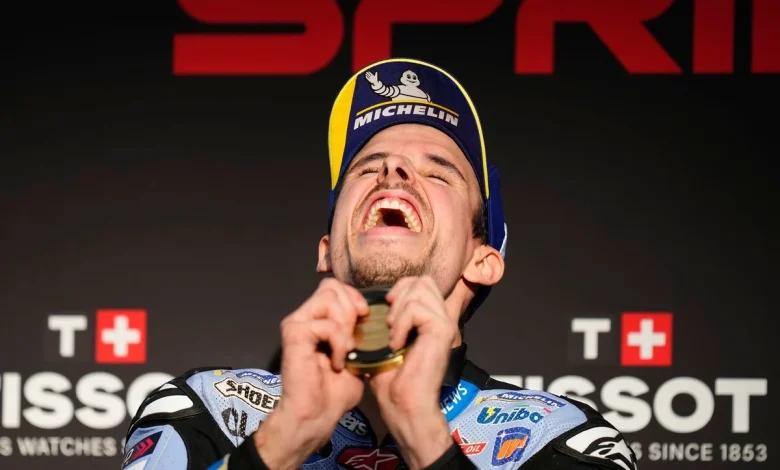 MotoGP Portuguese GP: Alex Marquez shakes off Pedro Acosta for sprint win